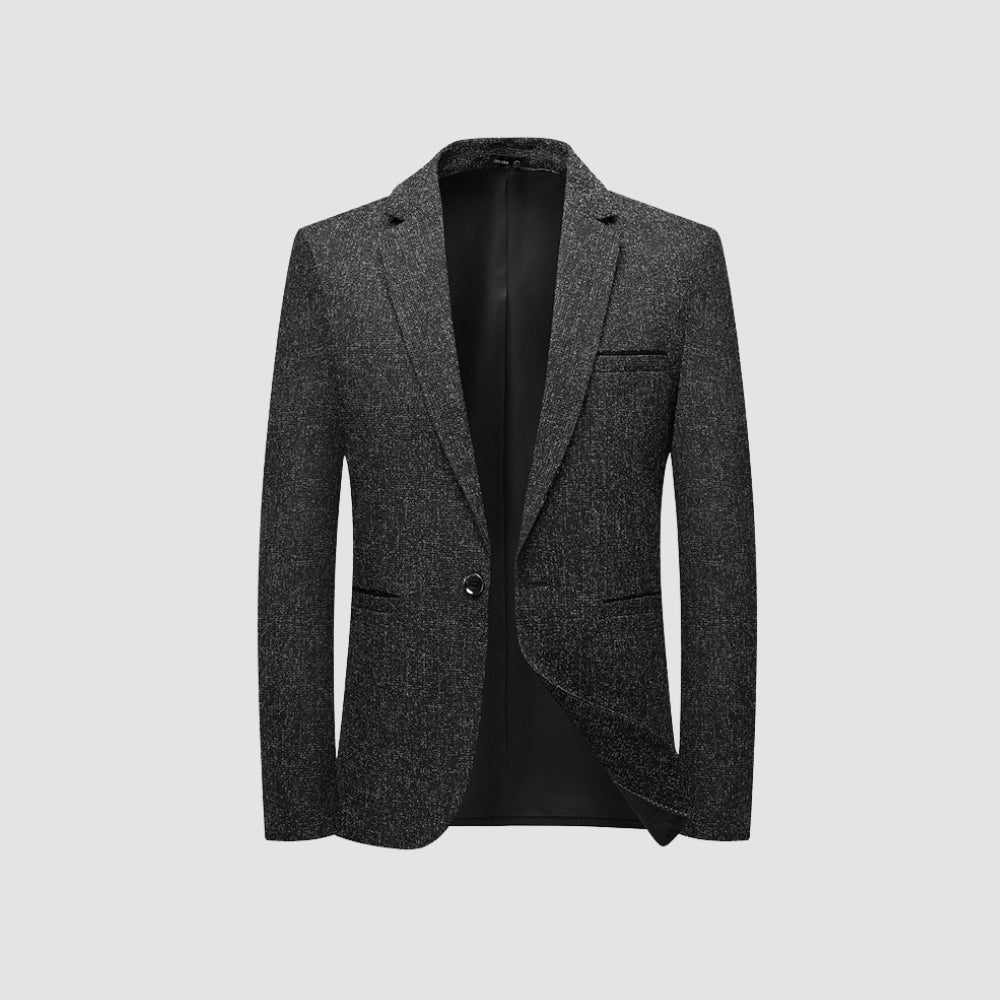 Old Money Italian Style Slim Fit Single-Breasted Suit Jacket