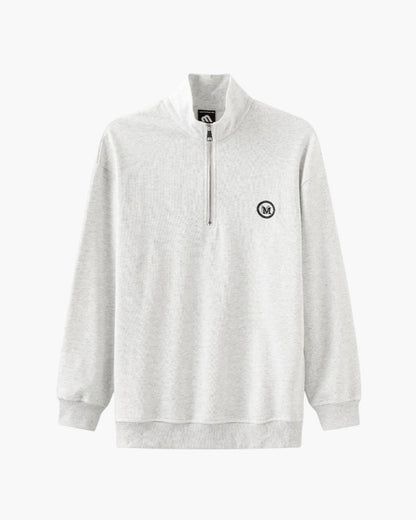Polo collar sweater Zip up