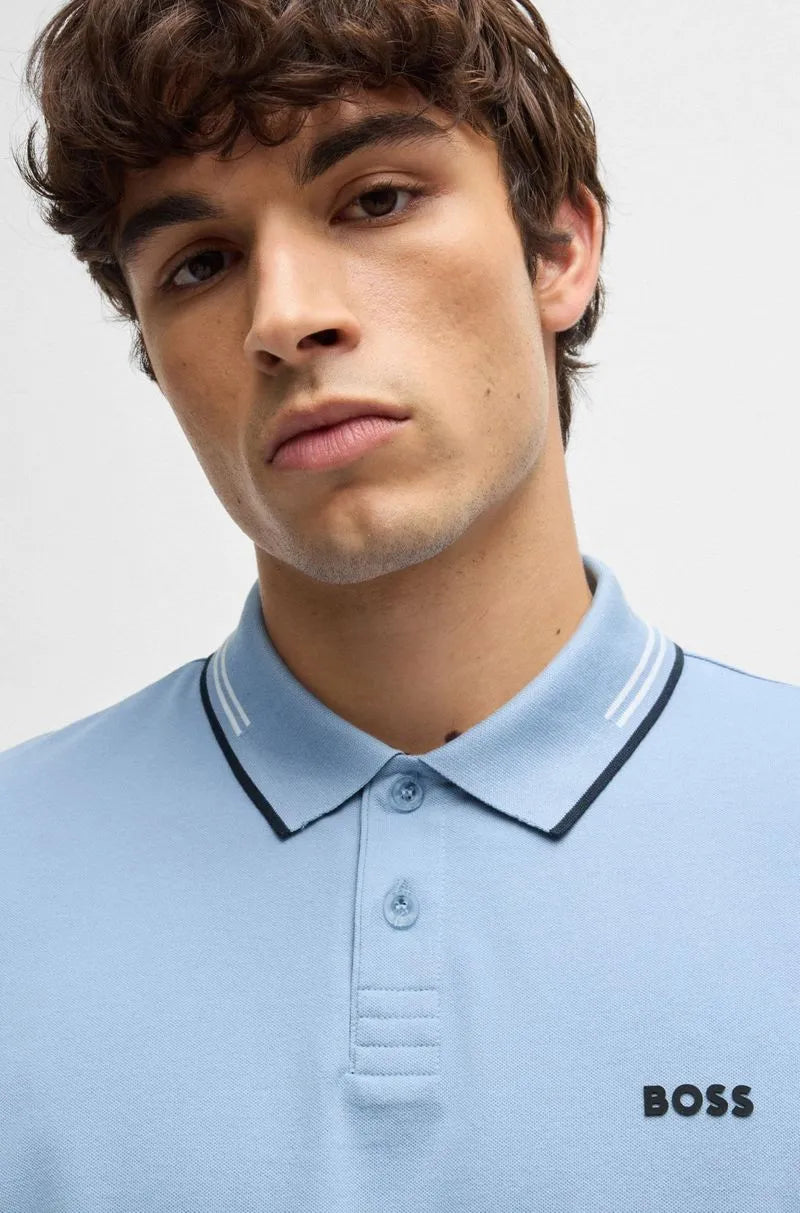 Slim Polo in Stretch Cotton - Boss