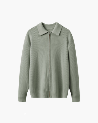 Polo collar sweater