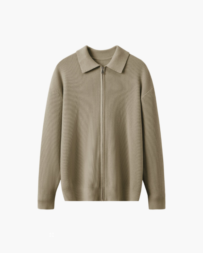 Polo collar sweater