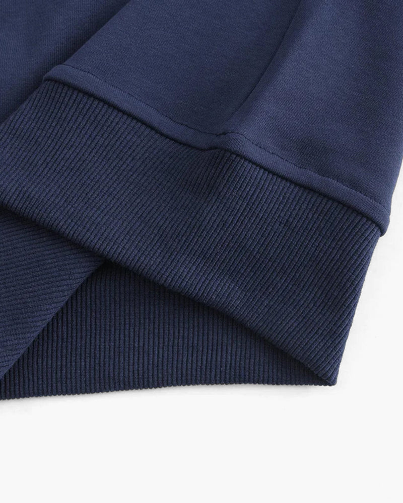 Polo collar sweater Zip up