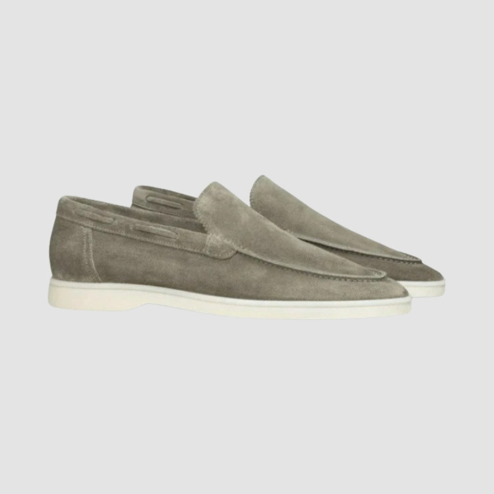 Old Money Old Money Frosted Suede Pedal Loafers