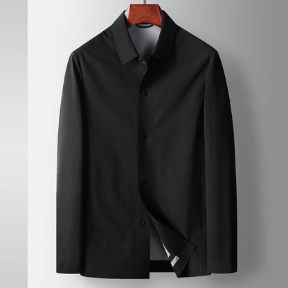 Old Money Lapel Shirt Seamless Luxury Business Jacket