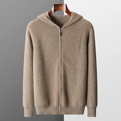 Old Money Wool Zip Hoodie