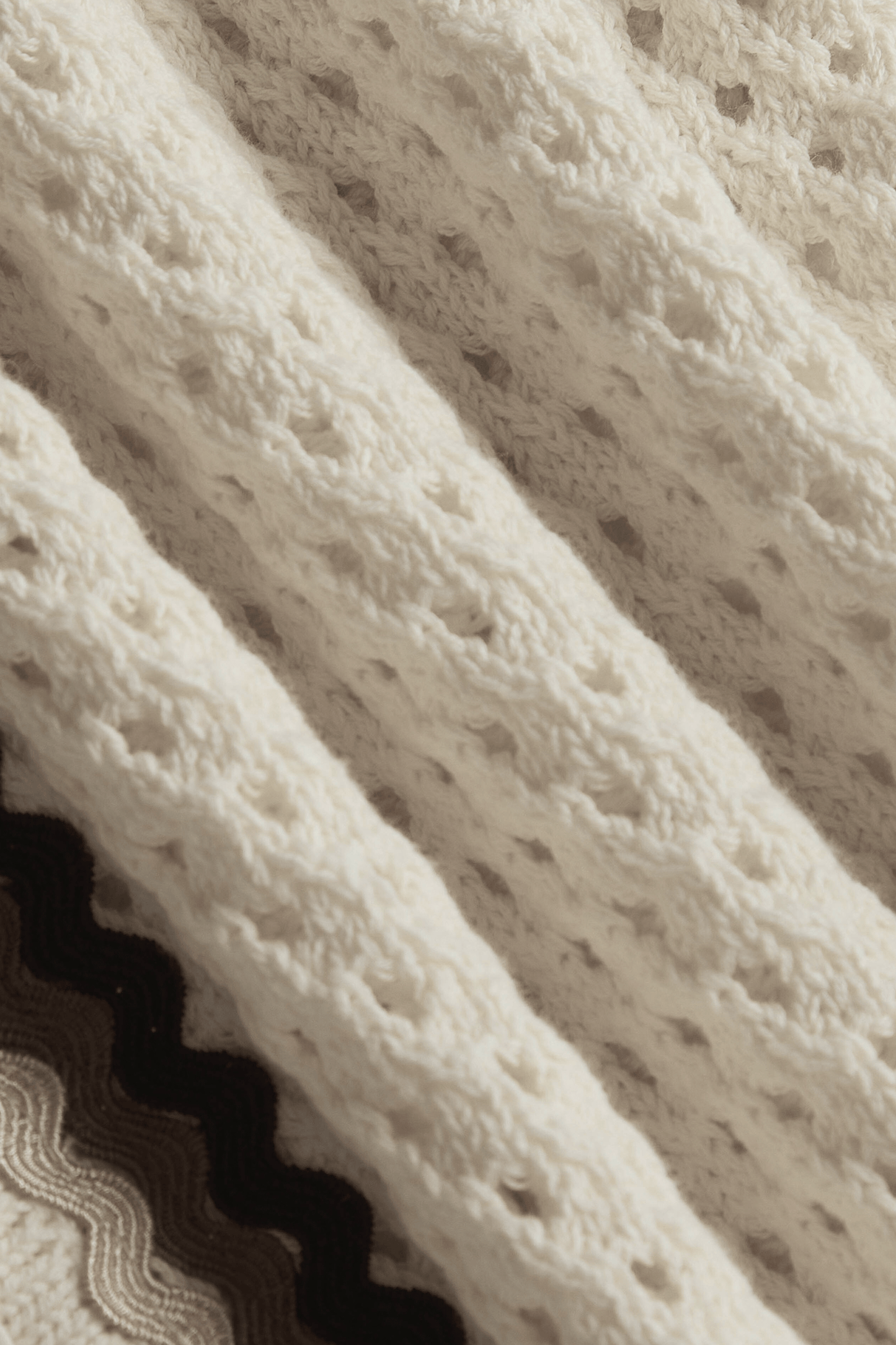 Marconi Crochet Knit Short- Ecru