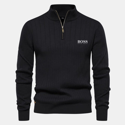 HB Zip Classic Knit Sweater
