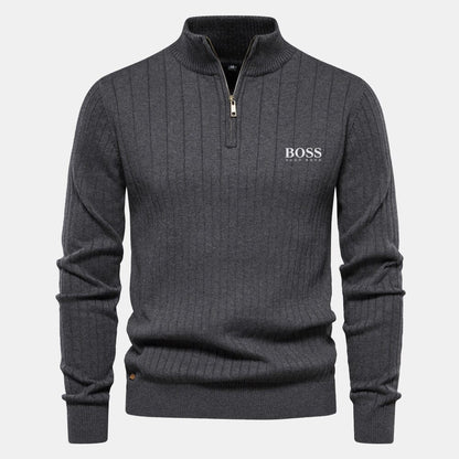 HB Zip Classic Knit Sweater