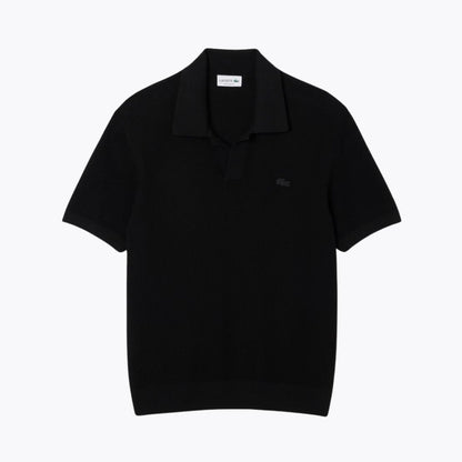 LC Cotton Blend Open Polo Collar Sweater