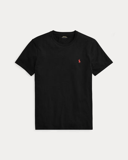 Slim fit jersey crew neck t-shirt  RL - Black