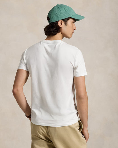 Slim fit jersey crew neck t-shirt  RL - White